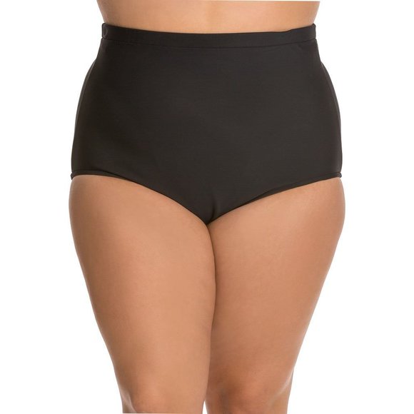 Swim Solutions Other - Swim Solutions Black High-Waist Swim Bottom Women's Swimsuit 10